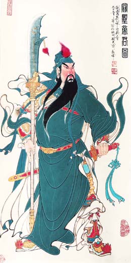 关公摆放的朝向